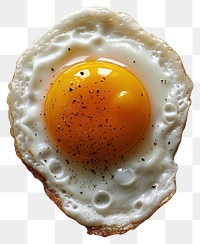 PNG Fried egg with shape food breakfast freshness.