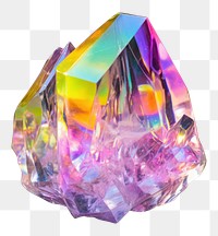 PNG Iridescent crystal gemstone amethyst mineral