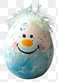 PNG Painting egg with face anthropomorphic representation celebration.