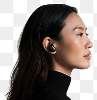 PNG Asian woman with wireless earbuds photography portrait adult.