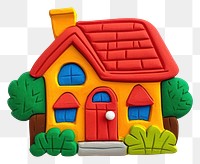 PNG  Plasticine of house toy representation confectionery.