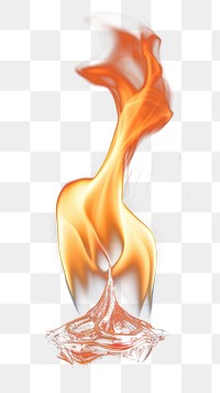 PNG  Single flame bonfire light illuminated. AI generated Image by rawpixel.