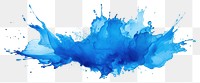 PNG Splash blue backgrounds painting white background.