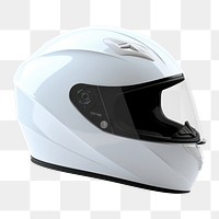 PNG  Motorcycle helmet white white background protection. AI generated Image by rawpixel.