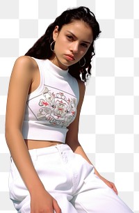 Hispanic young girl portrait fashion adult.