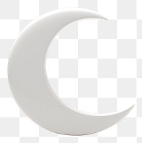 PNG Crescent moon nature night white.