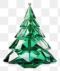 PNG  Crystal christmas tree gemstone emerald jewelry.