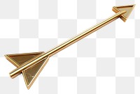 PNG Arrow icon gold white background weaponry.
