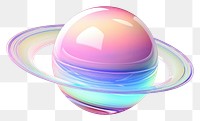 PNG  Saturn sphere egg white background.
