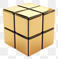 PNG Rubix cube gold toy 