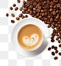PNG Latte coffee drink cup.