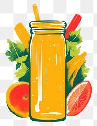 PNG Vegetable juice drink jar antioxidant.