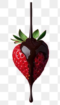 PNG Strawberry chocolate fruit plant.