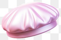 PNG  Beret hat pink food white background. AI generated Image by rawpixel.