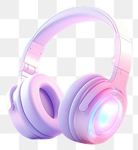 PNG  Headphones headset light pink. AI generated Image by rawpixel.