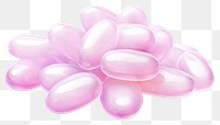 PNG  Candy pill pink white background. AI generated Image by rawpixel.