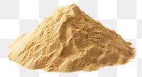PNG  Desert sand pile powder white background studio shot. AI generated Image by rawpixel.