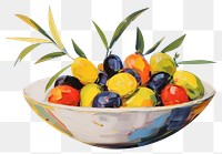 PNG Olive fruit painting olive plant.