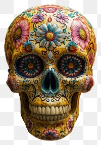 PNG  Cinco de mayo skull art representation creativity. AI generated Image by rawpixel.