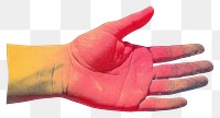 PNG  Locked hand finger glove.