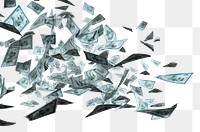 PNG  100 American dollars backgrounds money white background. AI generated Image by rawpixel.