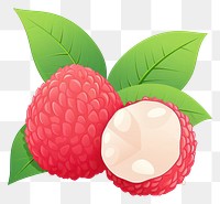 PNG Lychee raspberry fruit plant.