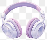 PNG Headphone headphones headset purple. AI generated Image by rawpixel.