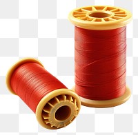 PNG  Spool of thread and needle white background technology equipment. AI generated Image by rawpixel.