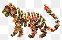 PNG Flat flower tiger icon shape nature plant food.