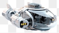 PNG Spaceship vehicle white background transportation.