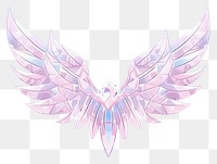 PNG Wings holography angel illuminated creativity.