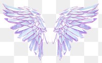 PNG Wings holography angel art creativity.