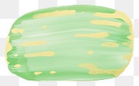 PNG Melon green tone abstract shape paint white background turquoise.