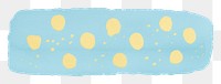 PNG Baby blue on top dot gold glitter pattern white background rectangle.