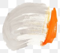 PNG Gray mix orange abstract shape paint brush white background.