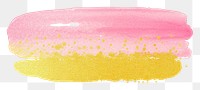 PNG Pink on top dot gold glitter paint white background confectionery.