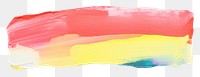 PNG Rainbow painting white background acrylic paint.