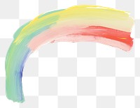 PNG Rainbow painting white background acrylic paint.