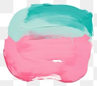 PNG Teal mix pink abstract shape painting art white background.