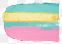 PNG Teal mix pink abstract shape paint white background creativity.