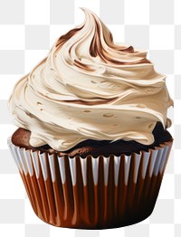 PNG Cupcake dessert icing cream.