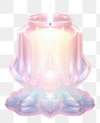 PNG Candle holography lighting spirituality illuminated.