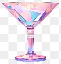 PNG Cocktail holography martini glass drink