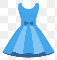 PNG Blue dress fashion shape white.
