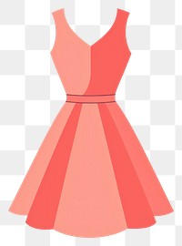 PNG Pink dress fashion shape gown.