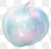 PNG  Glass apple vegetable freshness balloon.