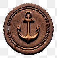 PNG Seal Wax Stamp anchor craft white background accessories.
