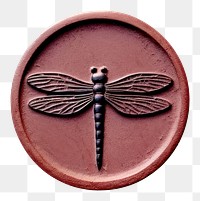 PNG Seal Wax Stamp dragonfly locket white background accessories.