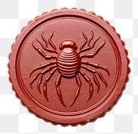 PNG Seal Wax Stamp spider animal food white background.