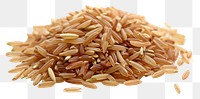PNG  Rice food white background brown rice.